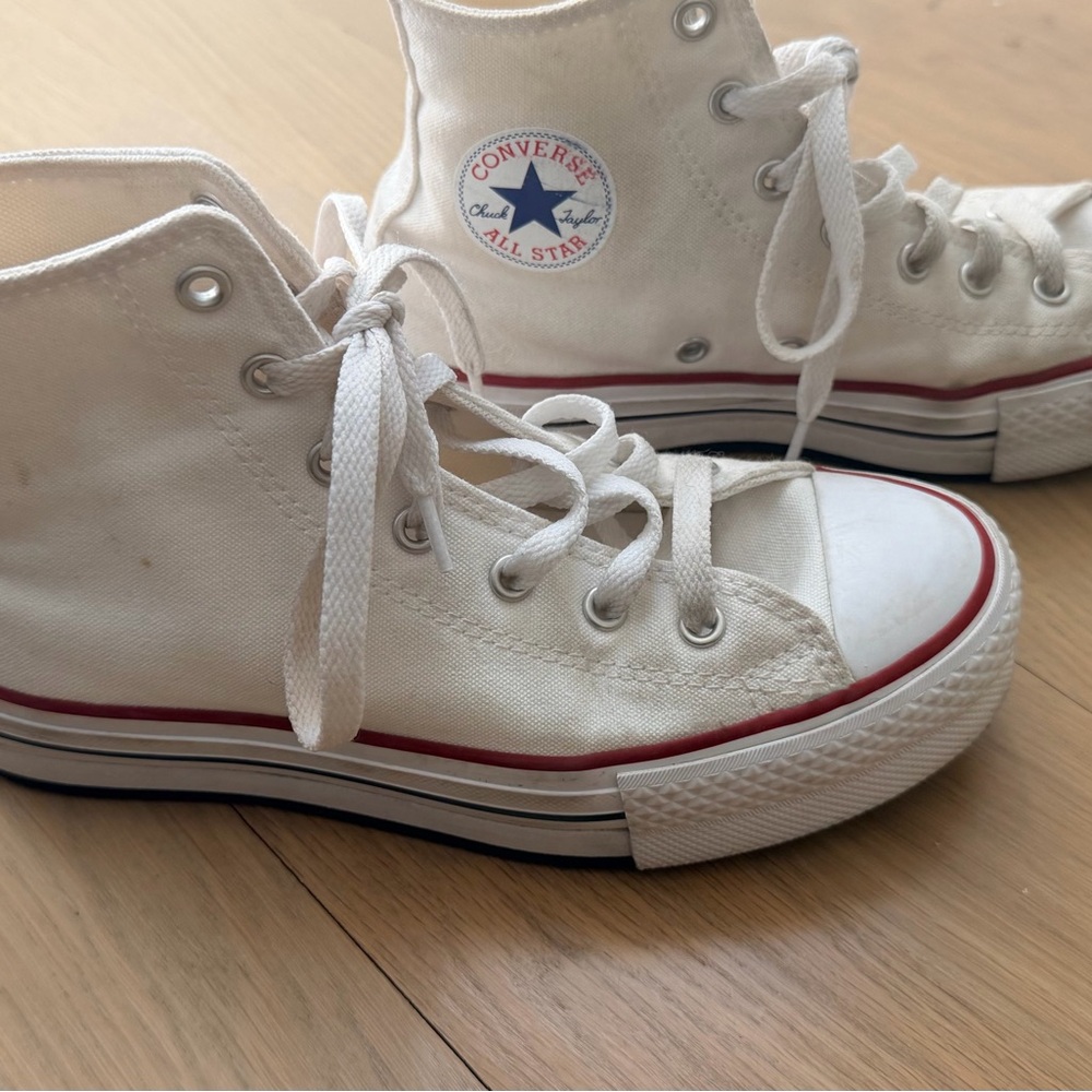 Converse All Star White Canvas High-Tops